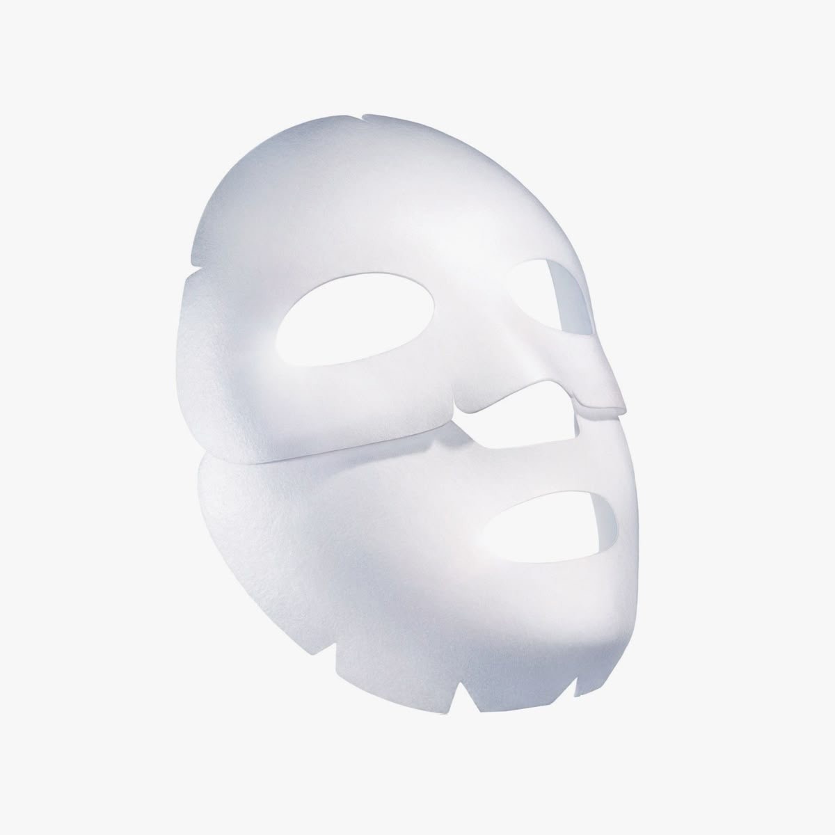 The white mask sheet on its own